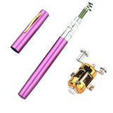 Portable Telescopic Pocket Stream Fishing Rod, 1m Pen, Ice Rod Kit