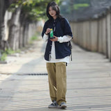 Retro Summer Lightweight Shirt-style Jacket – Casual Trendy Oversized Style Trousers
