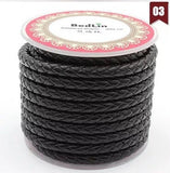 Handwoven Leather Cord for Bracelet and Necklace Making