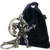 Athletic Muscular Man Fitness, Metal Keychain