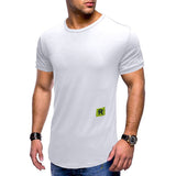 Men’s Solid Color Sports T-shirt – Loose Fit, Short Sleeve Casual Tee