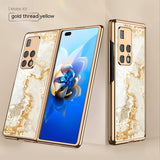 Foldable Screen Phone Case All-inclusive Electroplated Glass Shell