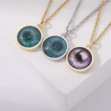 Electroplated Iris Necklace, Unique Gift for Loved Ones
