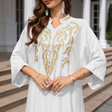 Muslim Women's Embroidered Robe Dress