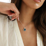 Electroplated Iris Necklace, Unique Gift for Loved Ones