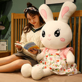 Cute Rabbit Plush Toy Pillow – Large Soft Throw Cushion for Girls