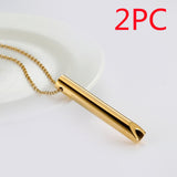 Breathing Necklace, Adjustable Breathing, Pressure Relieve Ornament, Stainless Steel Decompression Jewelry