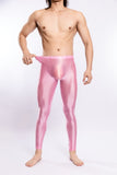 Glossy Silky Bodybuilding Ankle-length Pants for Gyms