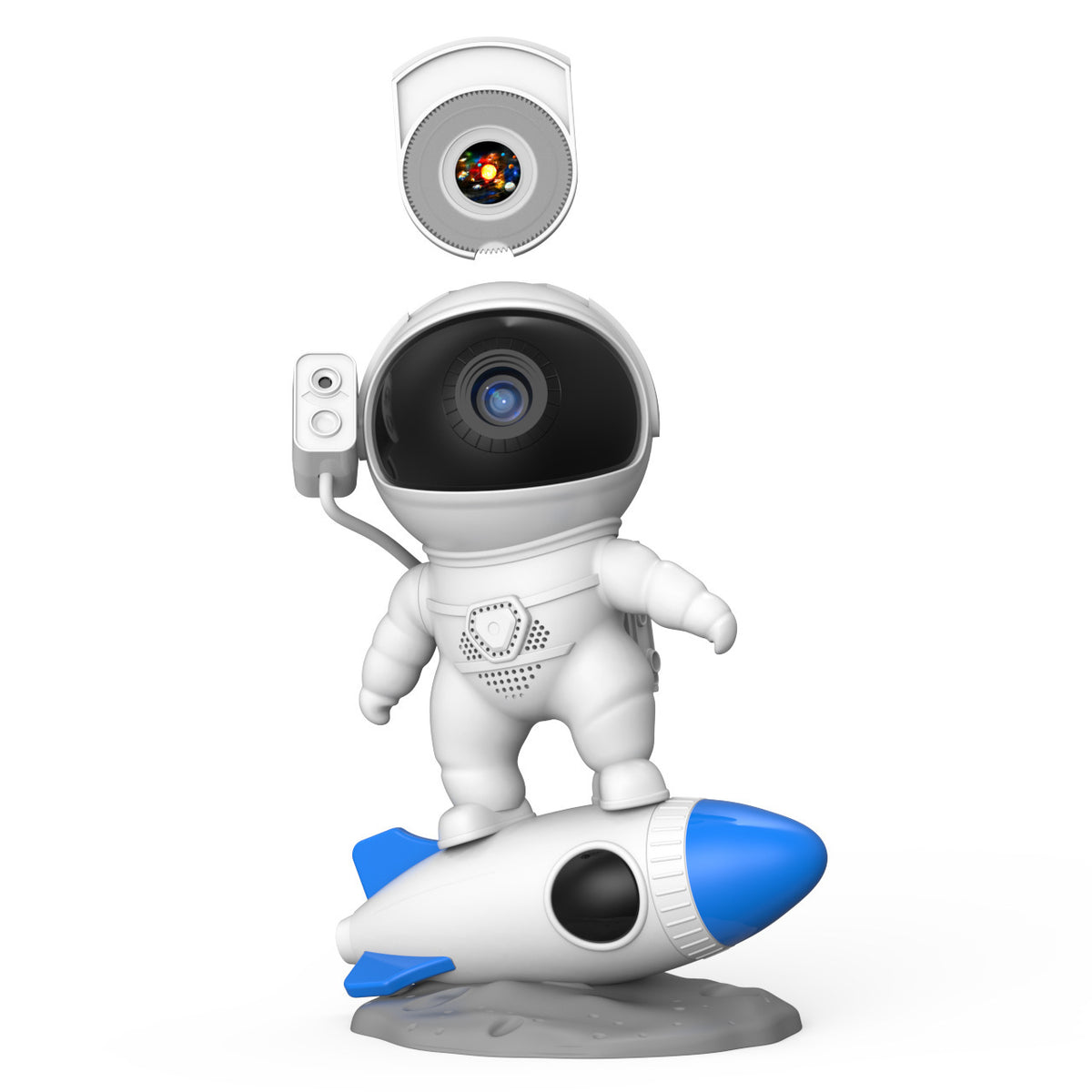 Rocket Astronaut Starry Sky Galaxy Projector Lamp for Desktop ...