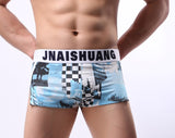 Men's Cotton Arrow Pants, Trendy Printed Arrow Boxers, Sexy Loose Briefs (Pack of 2)
