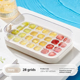 Press-down Silicone Ice Tray – One-touch Release Freezer Cube Maker for Home Use