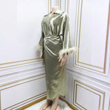 Muslim Feather Elite-look Dress