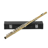 16 Holes Flute C Key White Copper Tube Body Leather Box, Suitable for Beginners Grading Performance