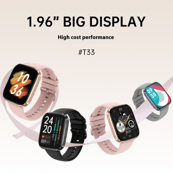 Bluetooth Calling, Heart Rate, Blood Oxygen, Quick Reply, Waterproof Sports Watch