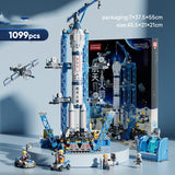 Aerospace Building Blocks, Rocket Ship Model, Small Particles, Children's Assembled Toy Gift