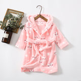 Men and Women's Hoodie, Coral Velvet Night-robe, Home Clothes Flannel
