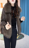 Artificial Fur Coat with Thick Warm Collar – Cold-proof Winter Fashion Outerwear