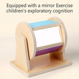 Montessori Sensory Textile Drum with Mirror – Voice Recognition and Auditory Training Toy