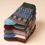 Retro Thick Line Stockings, Autumn and Winter Warm Tibetan Style