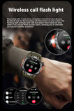 HT22 Outdoor Smart Watch – Bluetooth Calling, Compass, Flashlight & Heart Rate Tracking