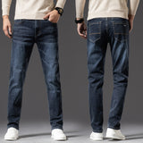 Affordable Luxury Stretch Denim Jeans for Men – Spring & Autumn Business Casual Style