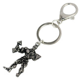Athletic Muscular Man Fitness, Metal Keychain