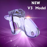 HT International New V3 Male Chastity Device, Resin Chastity Lock Supplies, CB6000S Catheter Cage