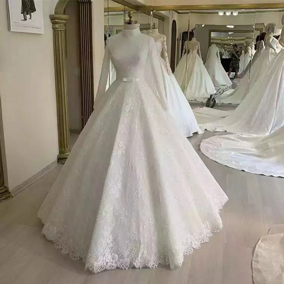 Women's Fashion Lace, Muslim Wedding Dress