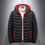 Smart Heating Cotton-padded Clothes, Men and Women's USB Charging Cardigan or Jacket