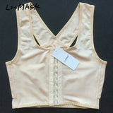 Fully Elastic Short Tomboy Corset Underwear, Sports Shockproof Bigger and Smaller Chest, Body Shaping Vest