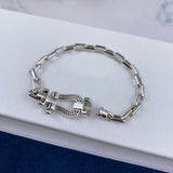 European and American Buckle with Diamond, Large Bracelet