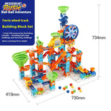 Ball Track Building Blocks – Assembly Marble Run Adventure Set for Kids
