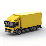 Yellow Truck Model, Small Particle Building Blocks Toy