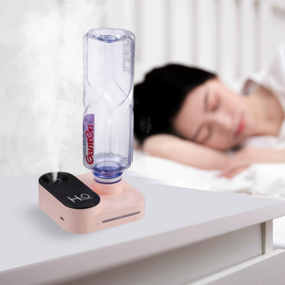 Mineral Water Bottle Humidifier, Big Spray Wireless Rechargeable USB Home and Car Care
