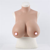 Silicone Short High Collar Filled CD Cross-dressing Breast Prosthesis or Fake Breast Implants
