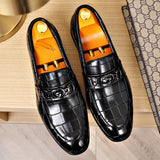 Men's Horse Buckle, British Style Business Casual Leather Shoes