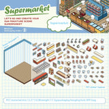 Miniature 3D Cottage Scene DIY Journal Stickers for Children