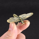 Handmade Solid Pure Copper, Dragonfly-patterned Ornaments or Jewelry