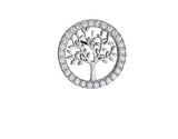 Round Tree Zircon Earrings, Elegant Jewelery for Women