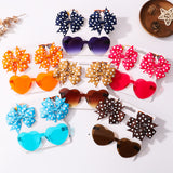 Kids' Printed Bow Hair Clip & Sunglasses Accessories Set