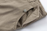 Washed Old Multi-pocket Straight-leg Denim Trousers, Men's Loose Casual Pants