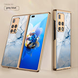 Foldable Screen Phone Case All-inclusive Electroplated Glass Shell