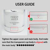 350ml USB Rechargeable Portable Mini Fruit Blender, Electric Fruit Mixer Extractor, Perfect for Smoothies Shakes and Juices