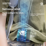Portable Large Wind USB Cool Gadgets for Delivery Riders – Outdoor Sports, Construction Site, Travel, and Work Cooling Fan