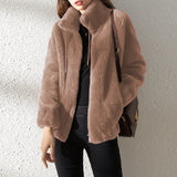 Elegant Cardigan, Zippered Fleece Top Sweater