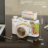 Building Blocks, Mechanical Universe Retro Camera Assembled Handmade Toy, Model Ornaments