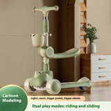 Children's Dinosaur Scooter, Multi-functional Five-in-one Baby Boys and Girls Toys