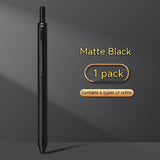 Gravity Induction Press Metal, Ballpoint Four-in-one Pen (Pack of 2)