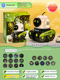 LED Night Light Starry Sky Projector Galaxy Robot Projection Lamp Bluetooth Music for Kids Bedroom Home Party Decoration
