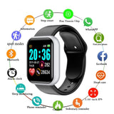 Compatible with iPhone, Y68 Color Screen, Heart Rate, Blood Pressure, Blood Oxygen, Smart Bracelet